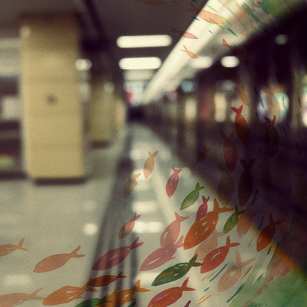 漂浮地下铁的鱼